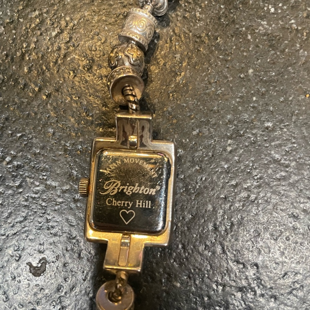 Brighton Silver Rectangular Watch With Decorative… - image 5